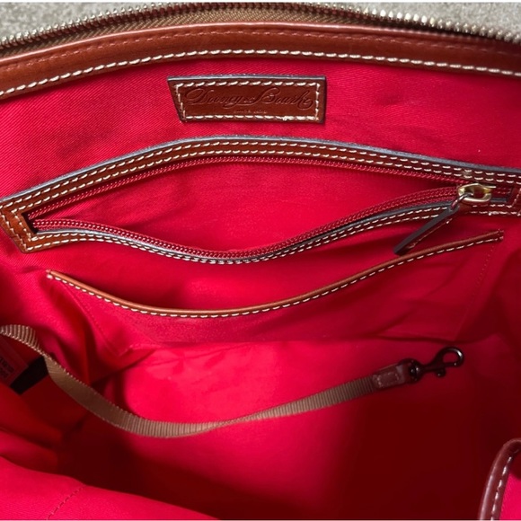 DOONEY & BOURKE PEBBLE GRAIN ZIP ZIP BLACK LEATHER SATCHEL. BRAND NEW & UNUSED. - Picture 5 of 10